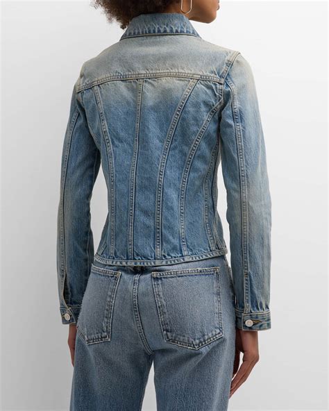 Givenchy Corset Detail Denim Jacket 